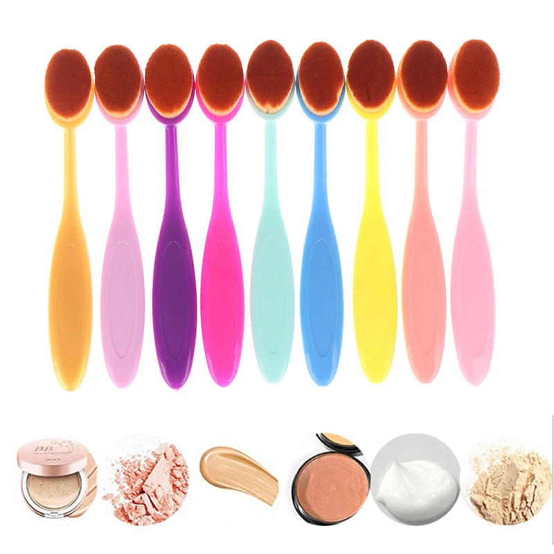 1 шт. Зубная щётка тональный крем для лица кисти рисования картин макияжные