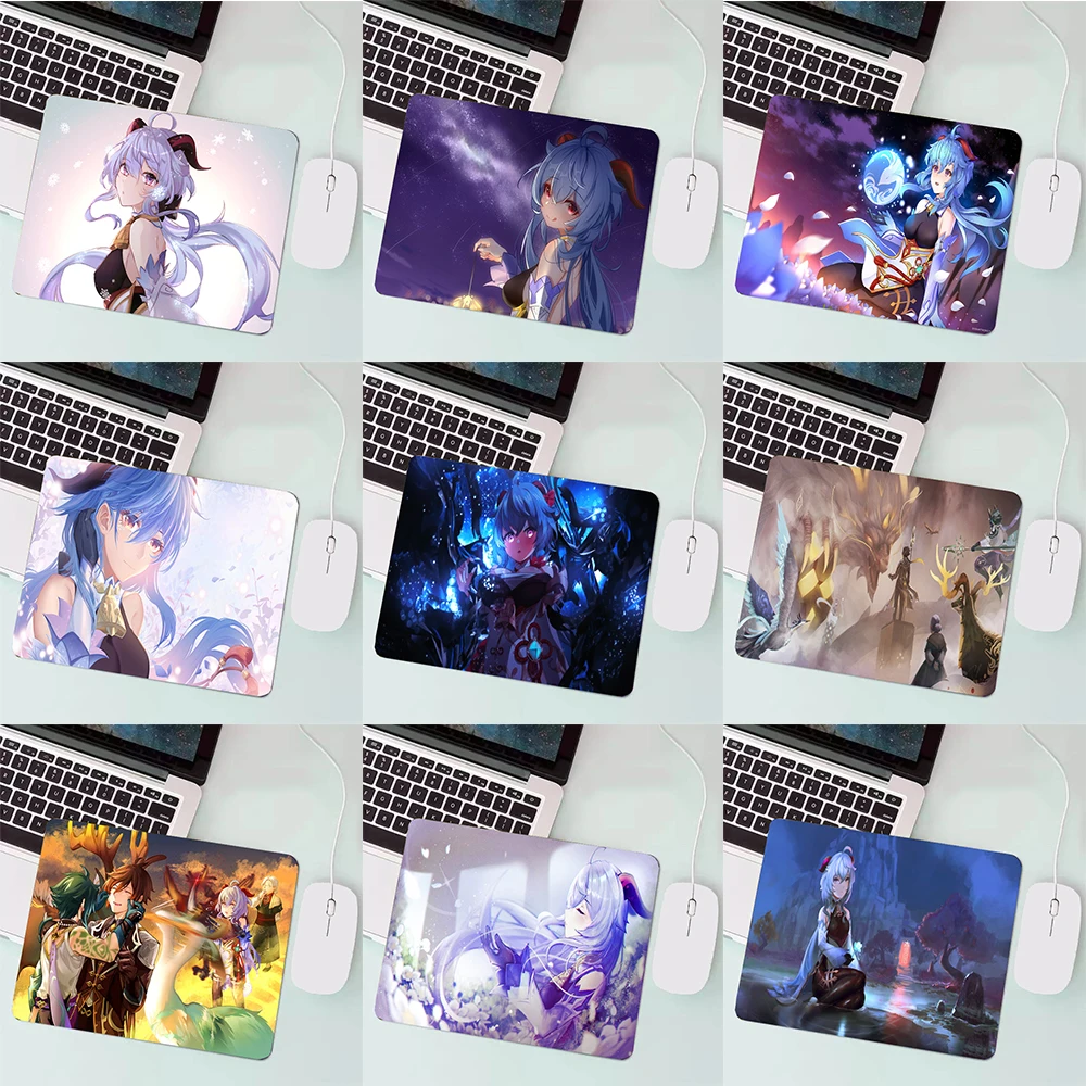 

Genshin Impact Mouse Pad Gaming Accessories Small PC Laptop Gamer Mousepad Anime Kawaii Keyboard Desk Mat For CS GO LOL Carpet