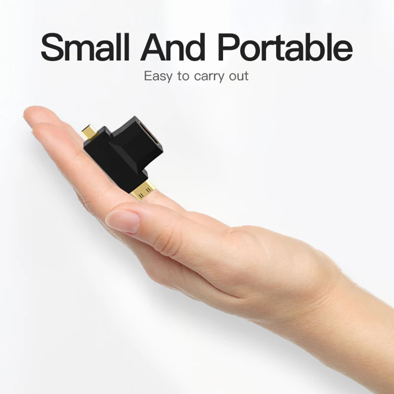 Адаптер Micro HDMI переходник 2 в 1 с Mini / micro на для камеры Gopro Hero HDMI|Переходники и