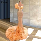 Женское блестящее вечернее платье-русалка, прозрачное облегающее платье ручной работы в арабском стиле, для выпускного вечера, 2021