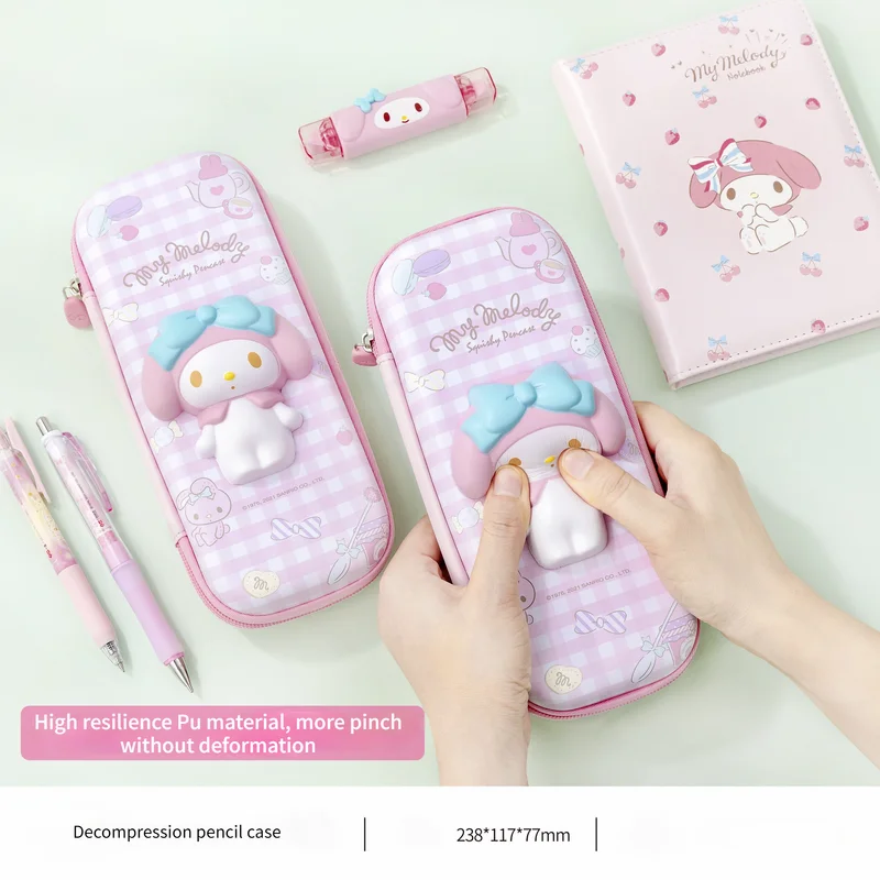 

Can Be Pressed To Decompress Cute Cartoon Children's Large-capacity Multi-functional Kawaii Student Girls Stationery Pencil Case
