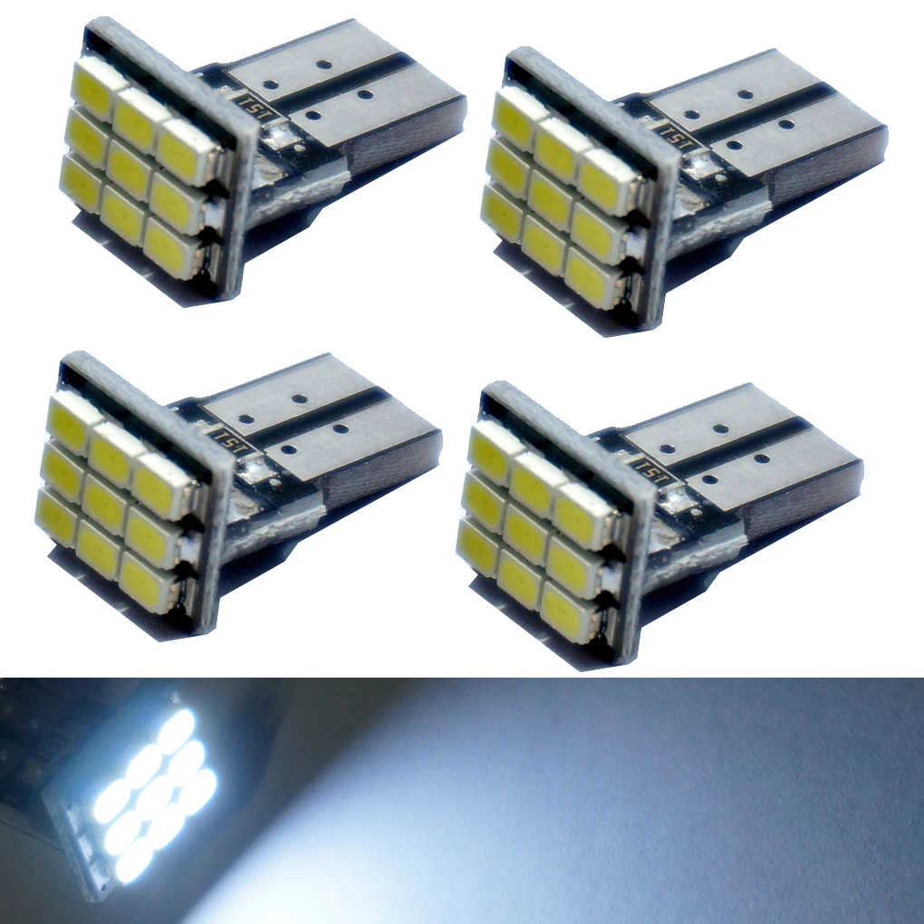 4 шт. T10 PCB 9SMD Белый светодиодный W5W 192 168 1206 3020 автомобильные лампы для мобильных