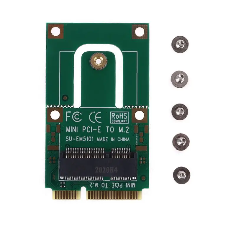 Mini PCI-E to m2 Adapter Converter Expansion Card Key NGFF E Interface for Wireless Bluetooth WiFi Module Laptop and P | Компьютеры и