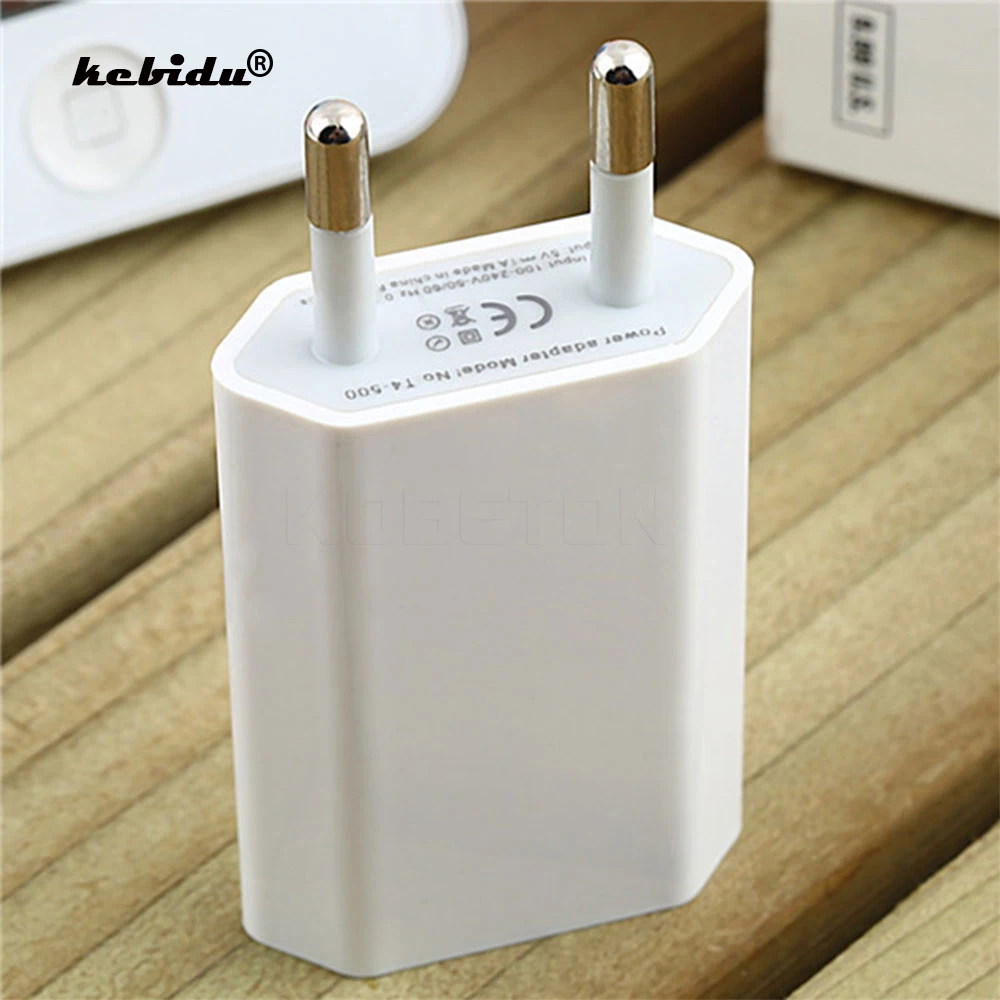 Сетевое зарядное устройство kebidu с USB портом 5 В 1 А|travel power adapter|power adapterus adapter |