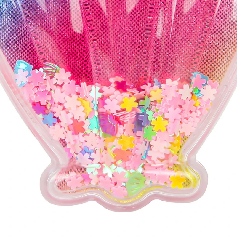 

Hair Brush Shell Glitter Sparkling Hairbrush Detangling Hair Brush K1KB