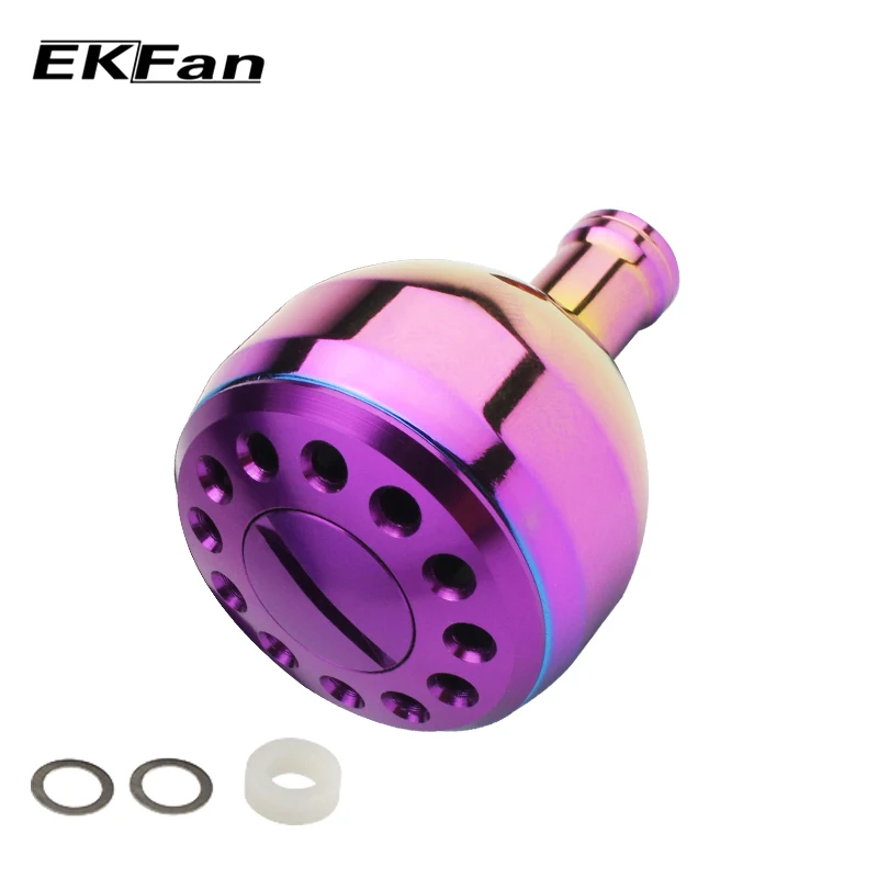 EKFan 2000 Серия Радужный цвет рыболовная ручка для катушки baitcasing Рыболовные