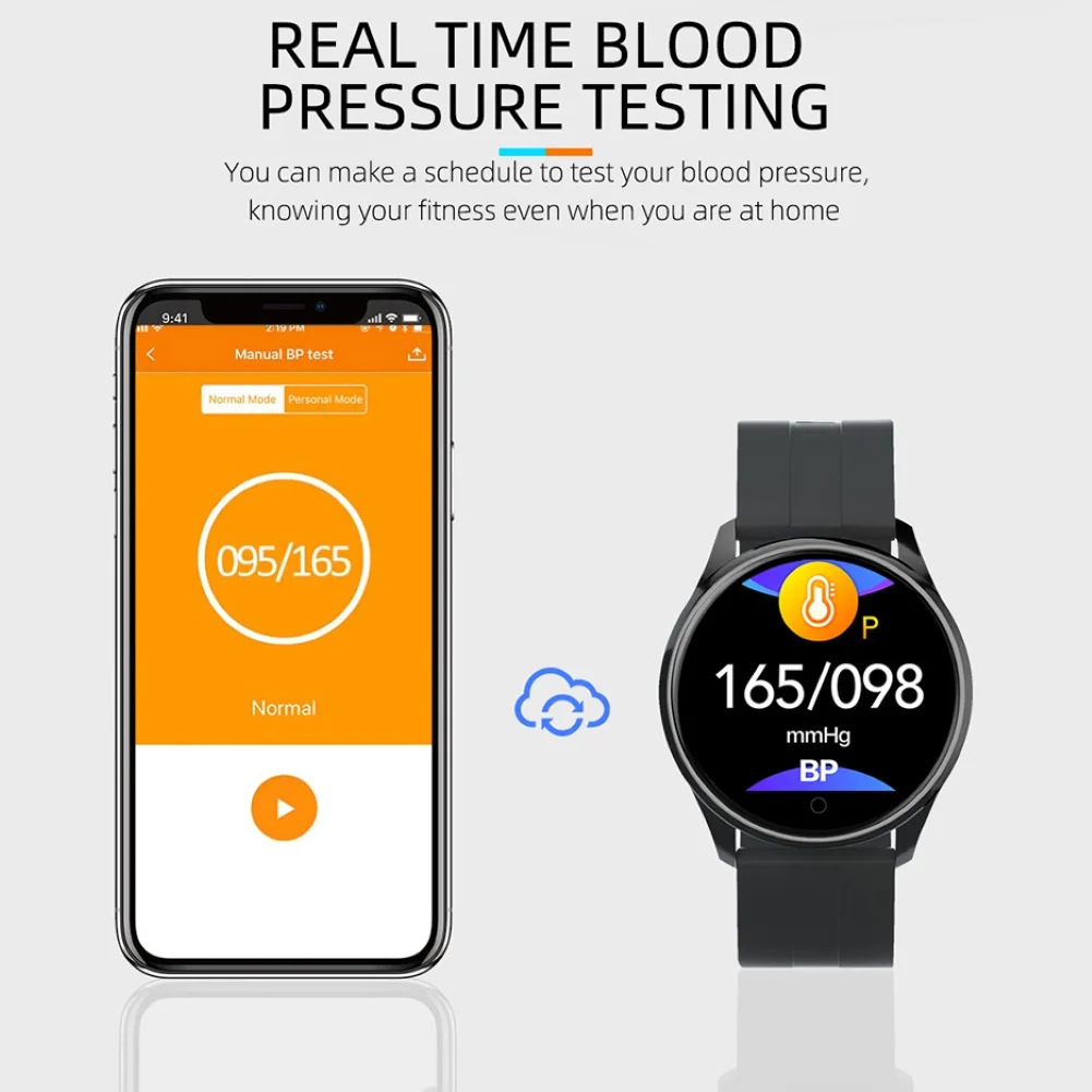 Водонепроницаемое кровяное давление умные часы 2020 спортивные Смарт с сердечным