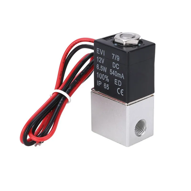 

DC 12V 24V 110V 220V Solenoid Valve 1/4" 1/8" 2 Way Normally Closed Direct-Acting Pneumatic Valves