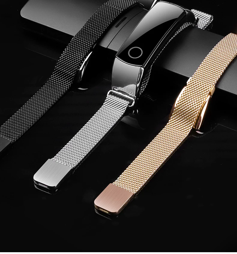 Миланская группа Loop For Honor Band 4 5 Ремешок из металла Для Huawei Honor Band 4 Браслет из нержавеющей стали Браслет Для чести Band 5