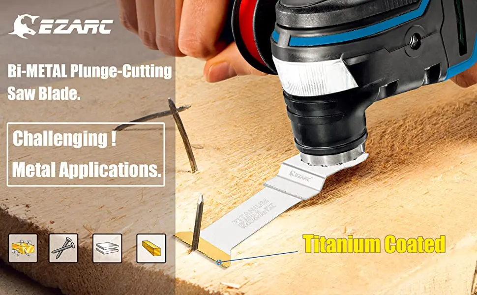 Titanium Oscillating Multitool Blades 