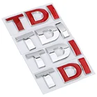 Автомобильная наклейка с логотипом TDI, 3D металлическая наклейка для VW Golf JETTA PASSAT Touran