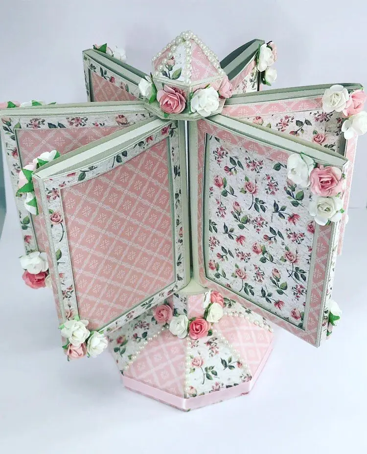 KSCRAFT 3D карусель фоторамка металлические режущие штампы трафареты для