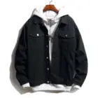 Осенняя джинсовая куртка 2021, Мужская джинсовая куртка с длинным рукавом, модная новая куртка, Мужское пальто