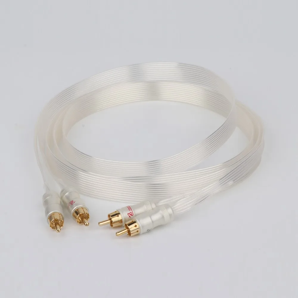 Hi Fi кабель Nordost с посеребренным покрытием белый Heven King Snake позолоченным разъемом RCA