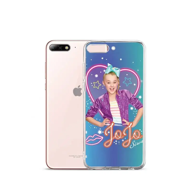 

PINK GIRL Jojo Siwa CUTE COLOR Phone Case Transparent for iPhone Samsung A S 11 12 6 7 8 9 10 20 Pro X XS Max XR Plus lite