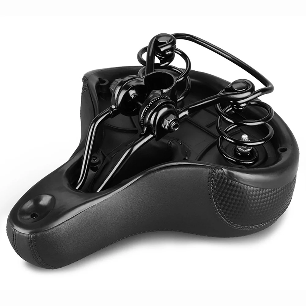 

Saddle Bicycle Seat Comfortable Wide Bike Bicycle Soft Saddle Highlight Tail Light Riding Equipment Accessories