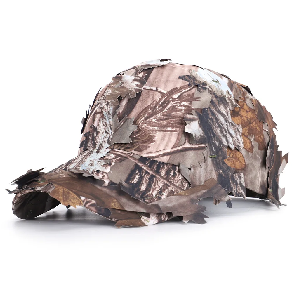 Мужская кепка в стиле джунглей 2020 камуфляжная с трехмерными листьями