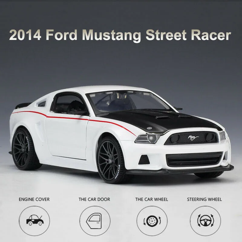 1:24 2014 Ford Mustang Street Racer Special Edition сплава роскошный автомобиль литой оттягиваемая