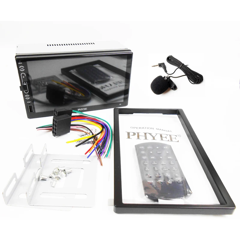 2 Din Carplay Stereo Car Radio RDS Bluetooth Handsfree AM FM Mirror Link USB 7&quot Touch Screen Audio System Head Unit PHYEE X6 |