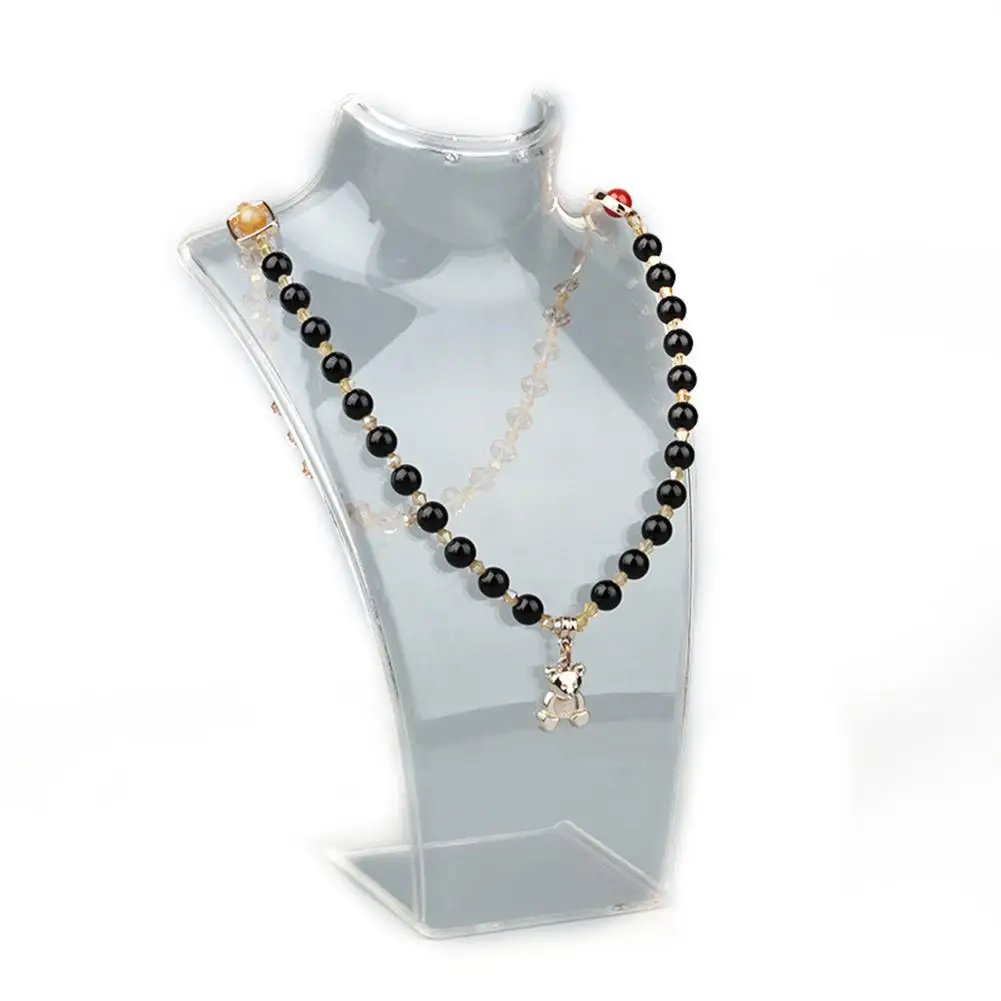 Акриловый манекен для ожерелья сережек витрина держатель ювелирных изделий