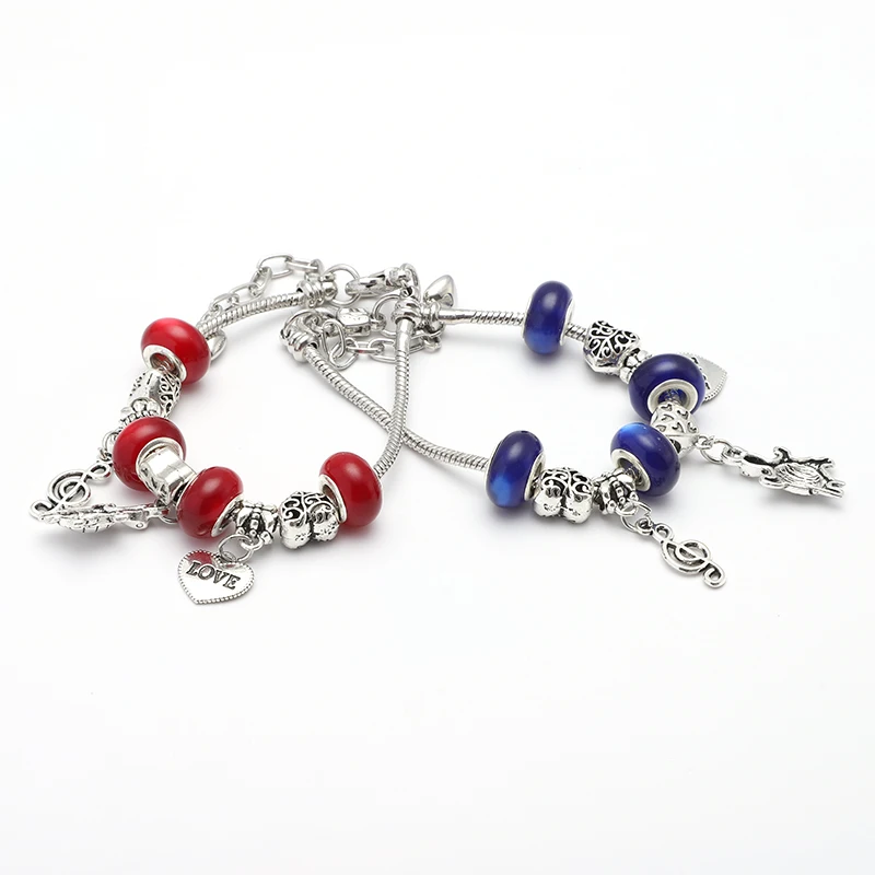 Посеребренный Браслет застежка сделай сам подвеска в виде черепахи любовная