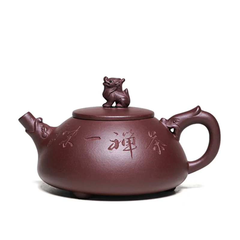 

Stone Scoop Yixing Purple Clay Teapot Master Hand-made Raw Ore Purple Mud Master Stone Scoop Chinese Tea Set Kungfu Tea Set