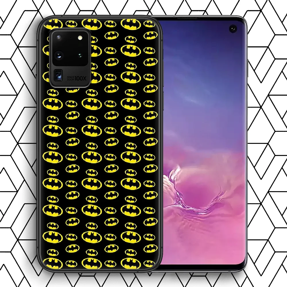 

Batmans Super Hero Phone Case For Samsung Galaxy Note S 8 9 10 20 E FE lite Uitra Plus black Prime Fashion Funda Painting Bumper