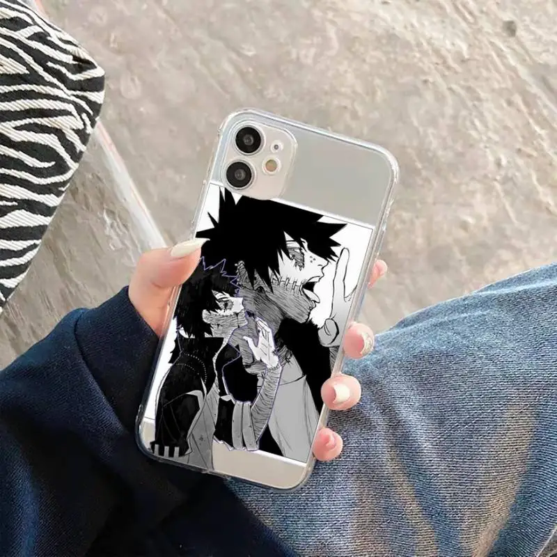 

My Hero Academia Anime Phone Case Transparent soft For iphone 5 5s 5c se 6 6s 7 8 11 12 plus mini x xs xr pro max