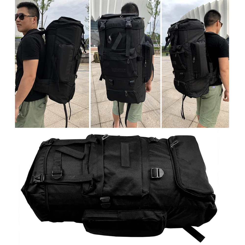 GHOTDA Fishing Lures Reel Bag Waterproof Backpack Adjustable Straps Fish Tackle Storage 68*37*22cm | Спорт и развлечения