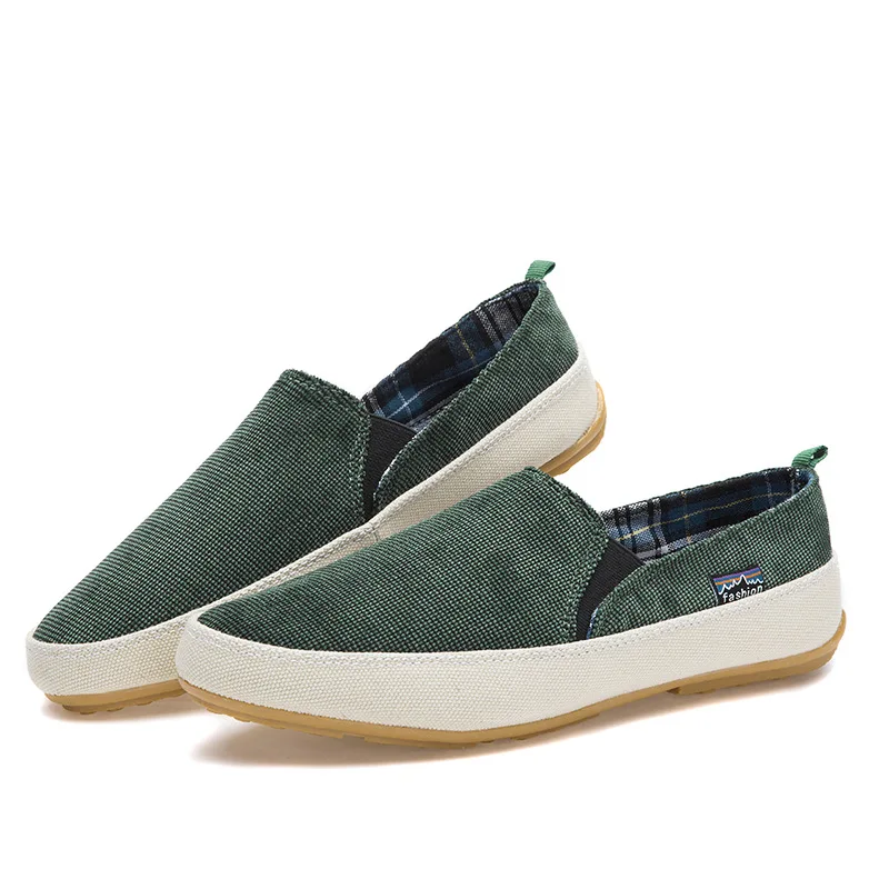 

Original Men's Casual Loafers Flats Shoes 2019 Summer Breathable Slip-on Walking Canvas Sneaker