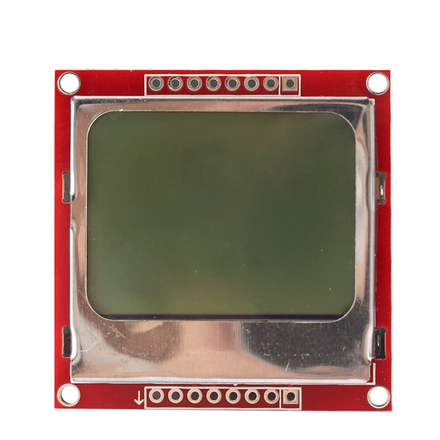 

LCD TFT Display Module Monitor White Backlight Adapter PCB 84*48 84x48 for Nokia 5110 Screen Dot Matrix Digital For Arduino