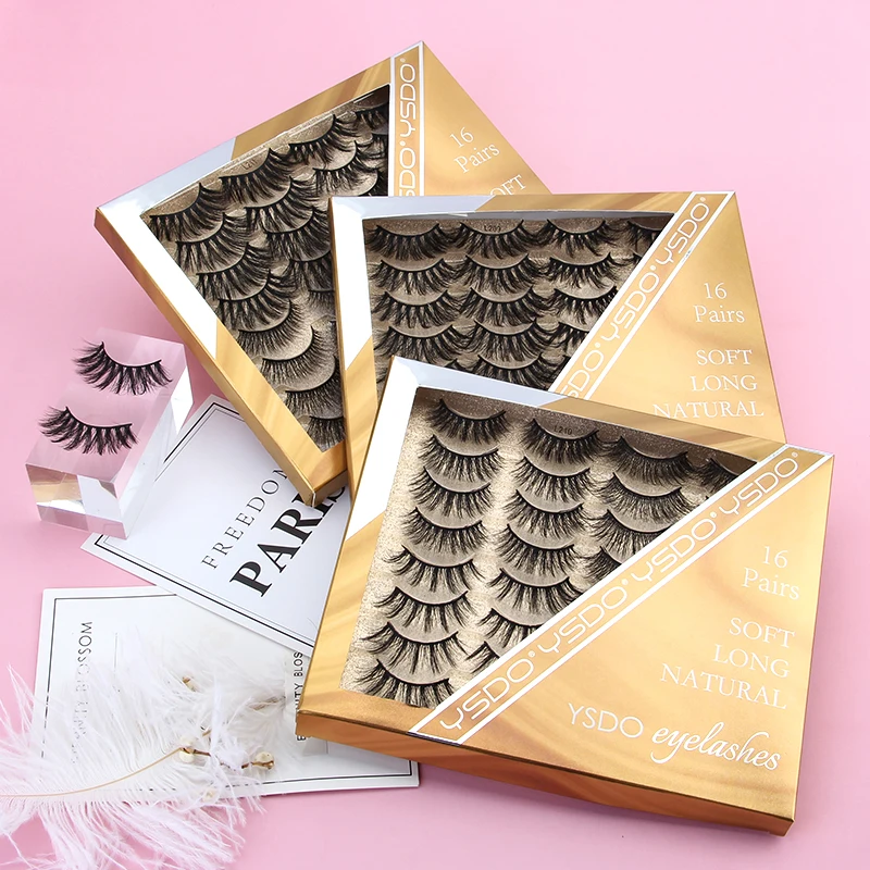 Ресницы 3D из искусственной норки для наращивания 3/5/16 пар | Красота и здоровье