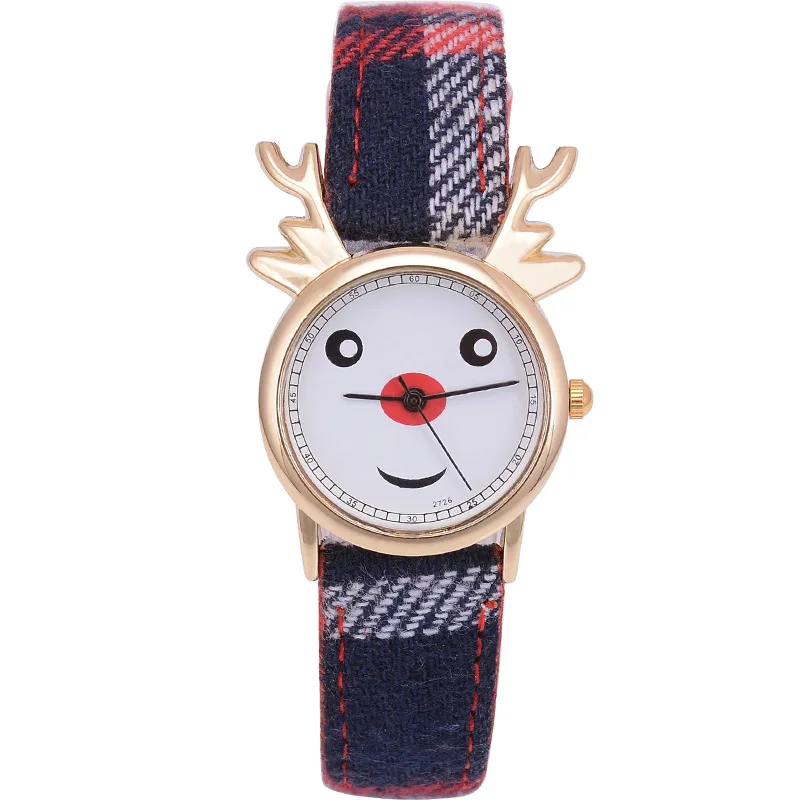 

European and American Christmas Lucky Deer Watch Casual Belt Women's Watch Children's Quartz Watch