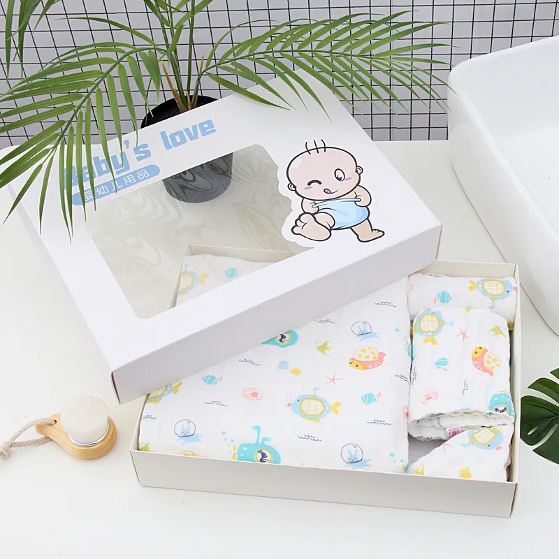 5 шт./компл. газовое комплект полотенец для малышей Многослойные Blacket детское