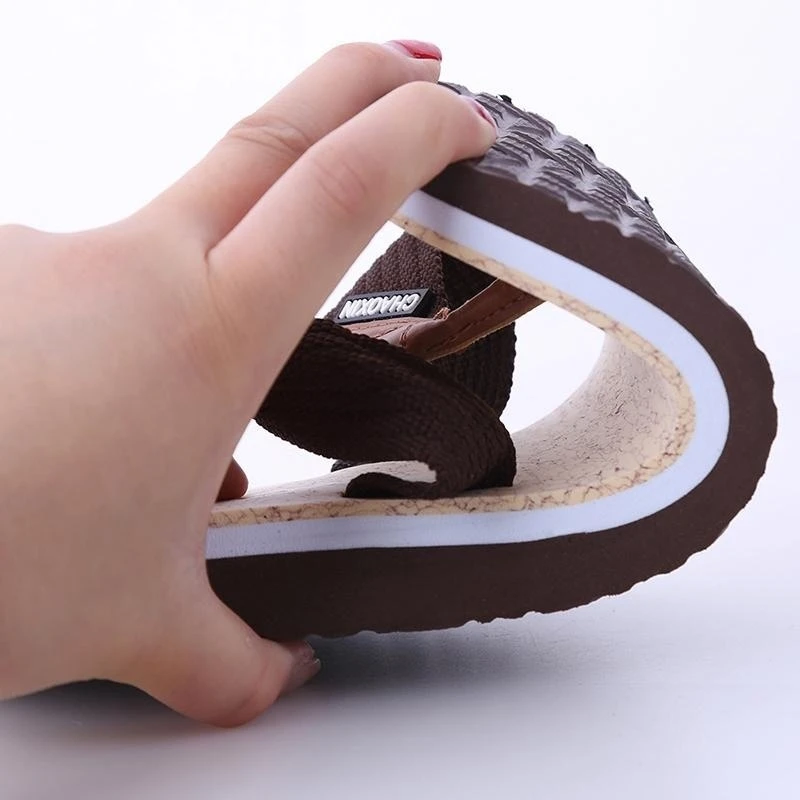 2023 Indoor And Outdoor Men's Slippers Summer Flip Flops Men's Slippers Fashion Beach Casual Shoes Slippers Men Slides images - 6