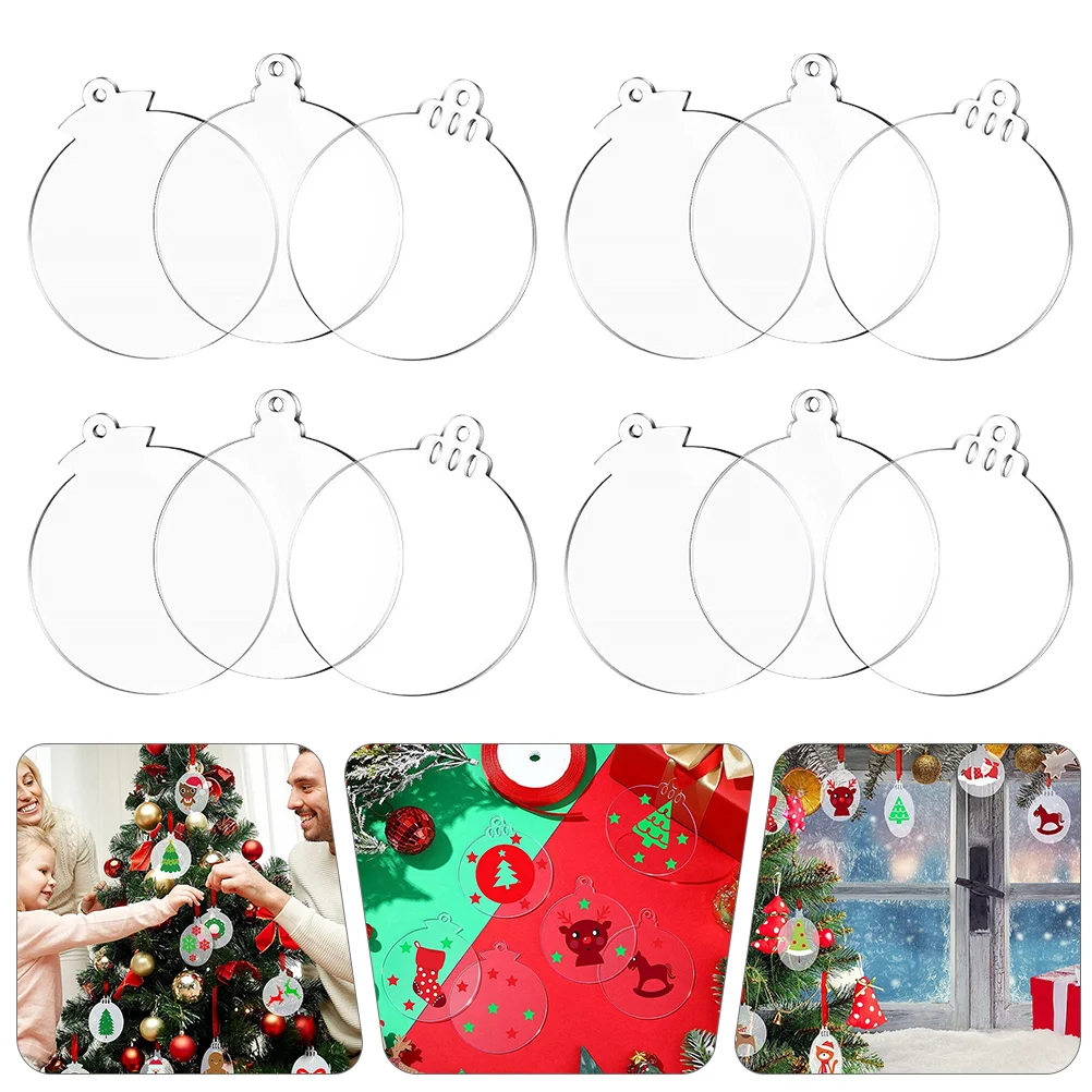 

30 шт. рождественские DIY Подвески ручной росписи DIY Фотообои