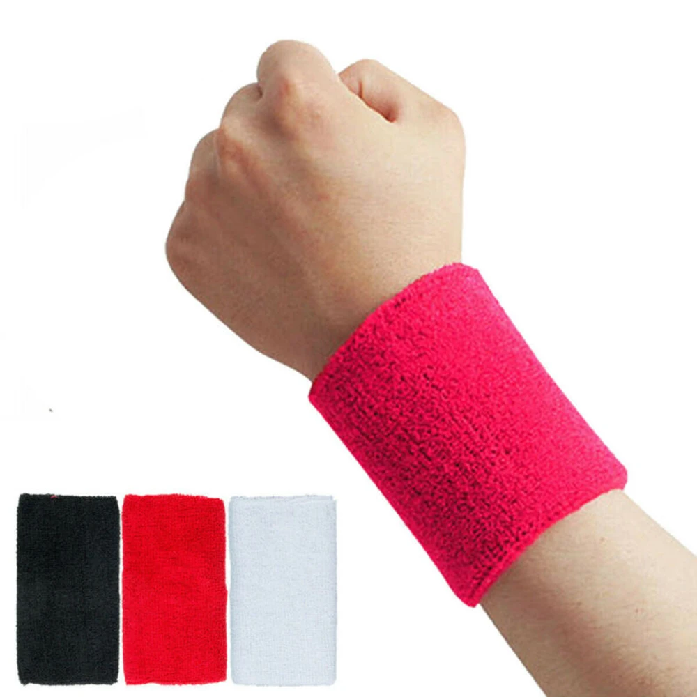 1 * наручные Пот Полосы Хлопок браслет напульсник спортивные баскетбольные