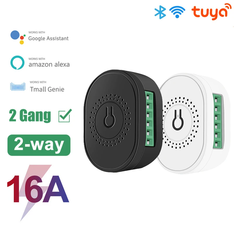 

Умный выключатель Tuya с Wi-Fi, 16 А, таймер двойного управления, беспроводные переключатели, автоматизация умного дома, совместим с Tuya Alexa Google Home