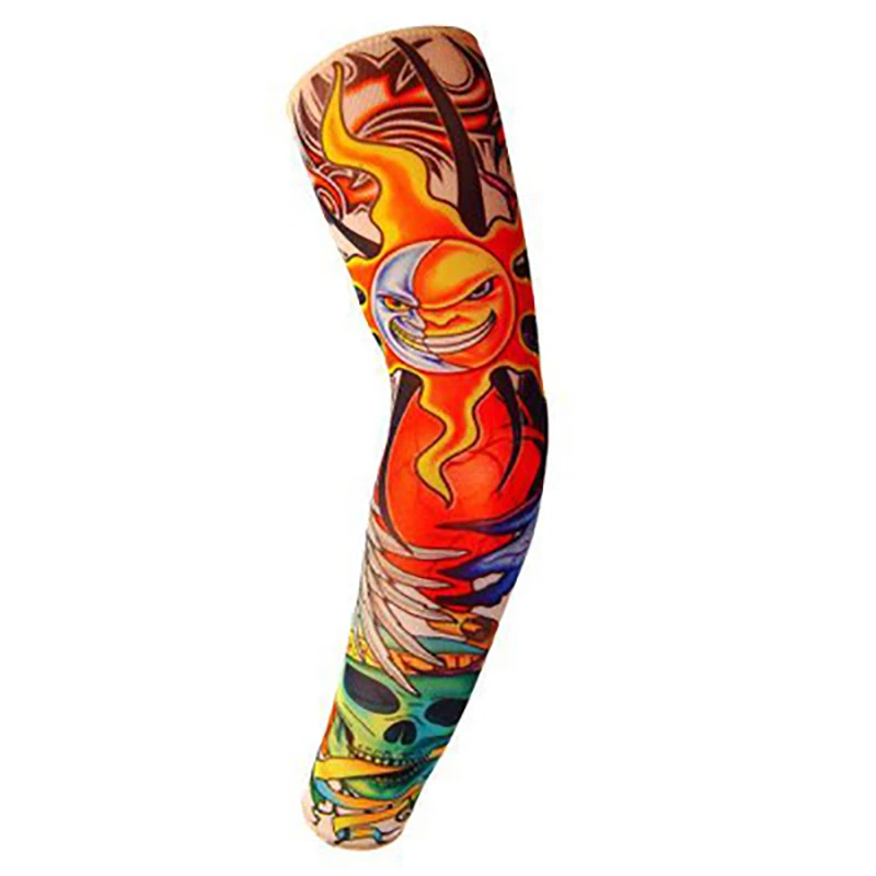 6 шт. новые нейлоновые эластичные Поддельные Временные татуировки рукава дизайн