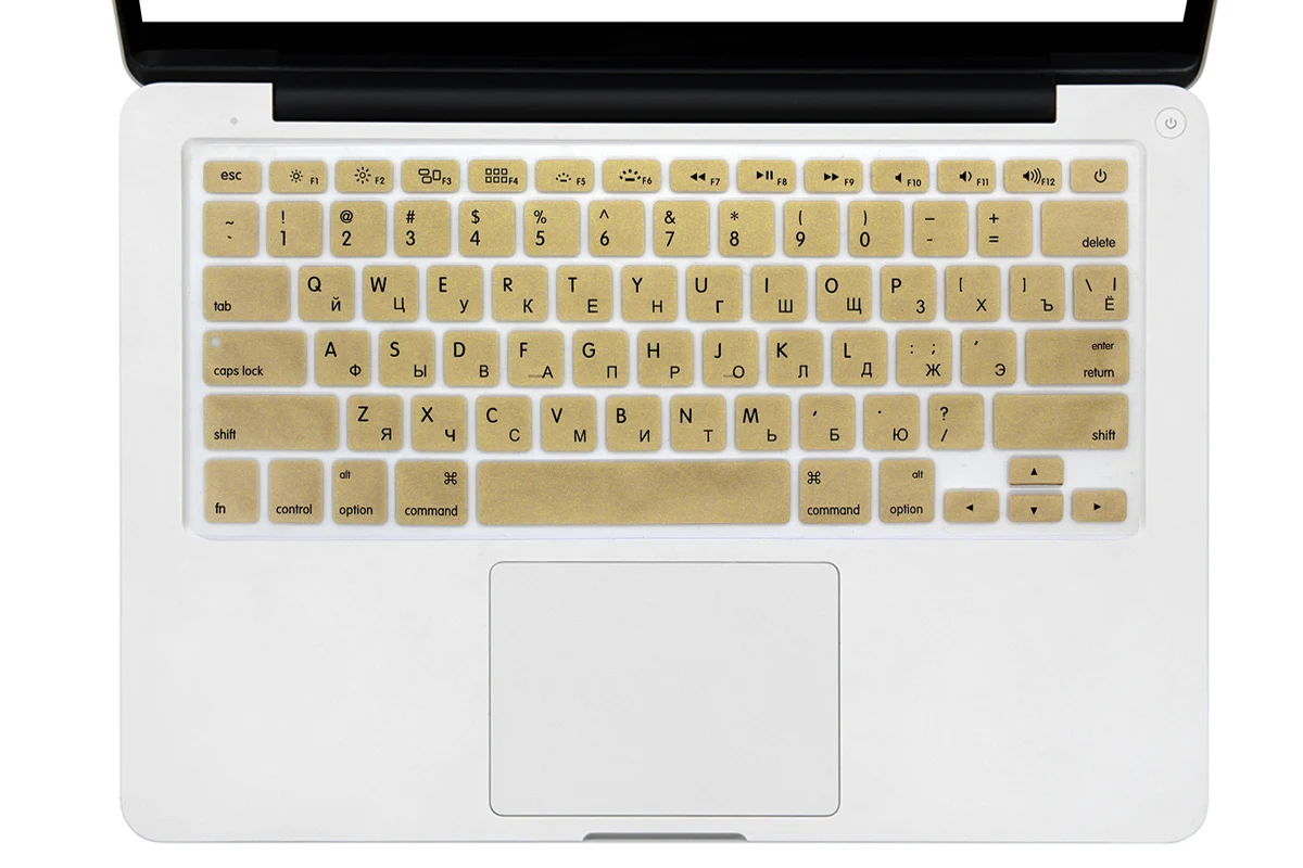 Тонкая защитная пленка HRH с русской клавиатурой США для Macbook Air Pro Retina чехол