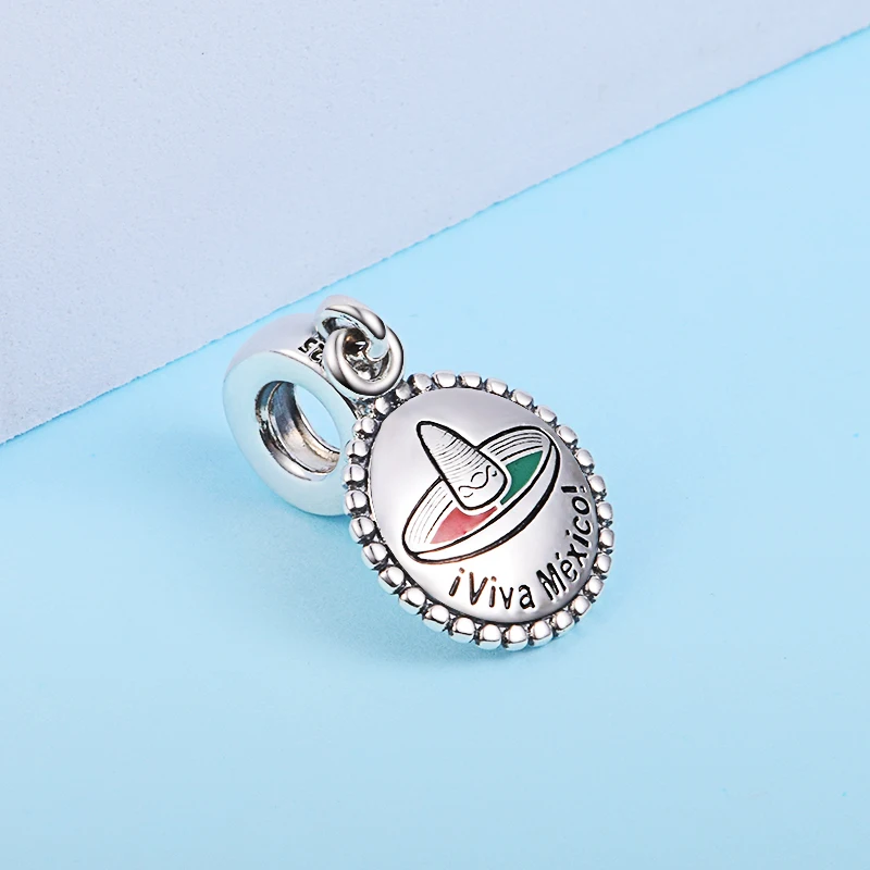 

Beaded Chain Iviva Mexico Dangle Charm Fashion Female Jewelry Fits Original Bracelets Argent 925 Sterling Silver