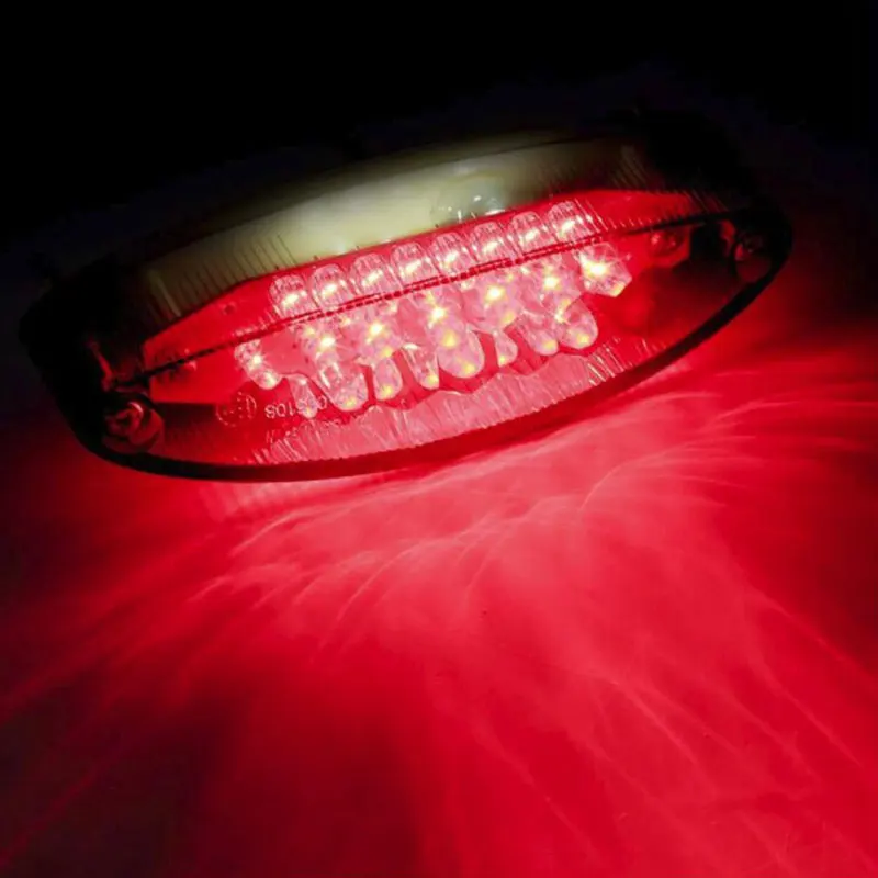 Мини 28LED задний фонарь стоп сигнала для мотоцикла дым светодиодная лампа