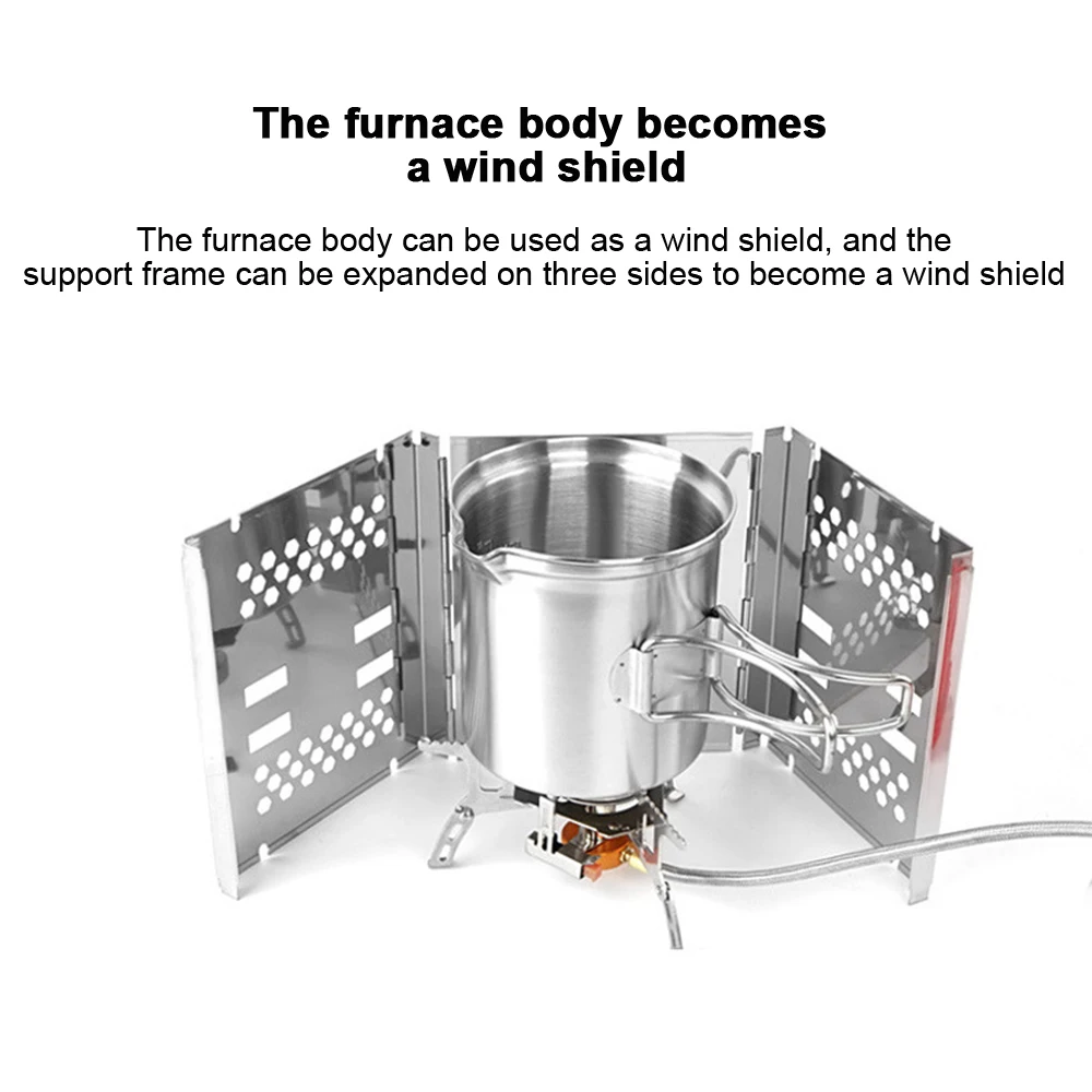 Портативная плита для кемпинга из нержавеющей стали складные дровяные древесные