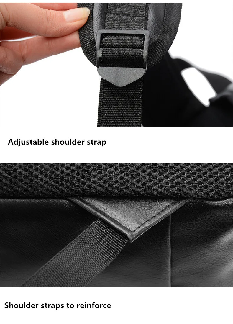 Деловые повседневные Рюкзаки дорожная сумка черные мужские Наплечные Сумки из