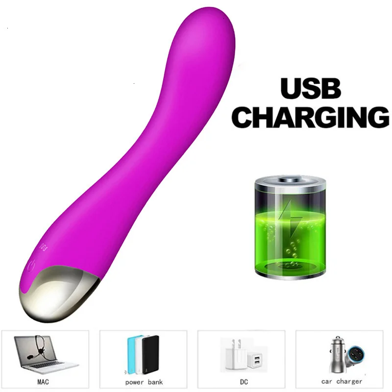 12 режимов вибрации для женщин USB Перезаряжаемый вибратор точки G многоскоростные