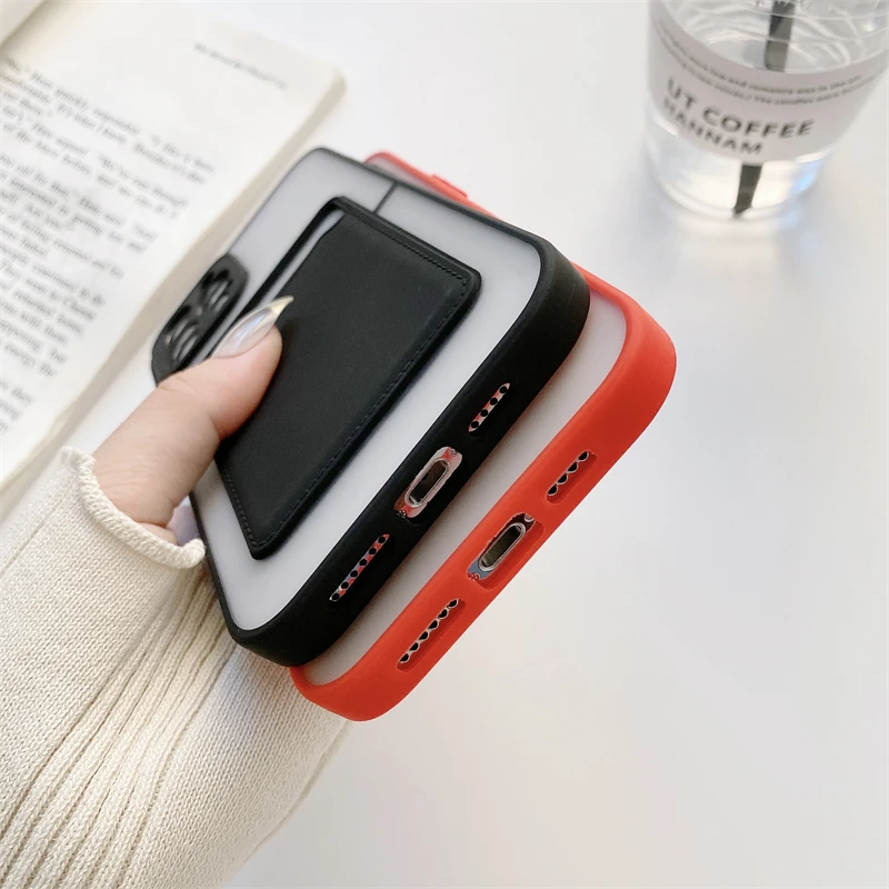 

All-in-one card case mobile phone case for iPhone 11 12 Pro Max MINI SE 2020 X XR XS Max 7 8 Plus anti-drop protective cover