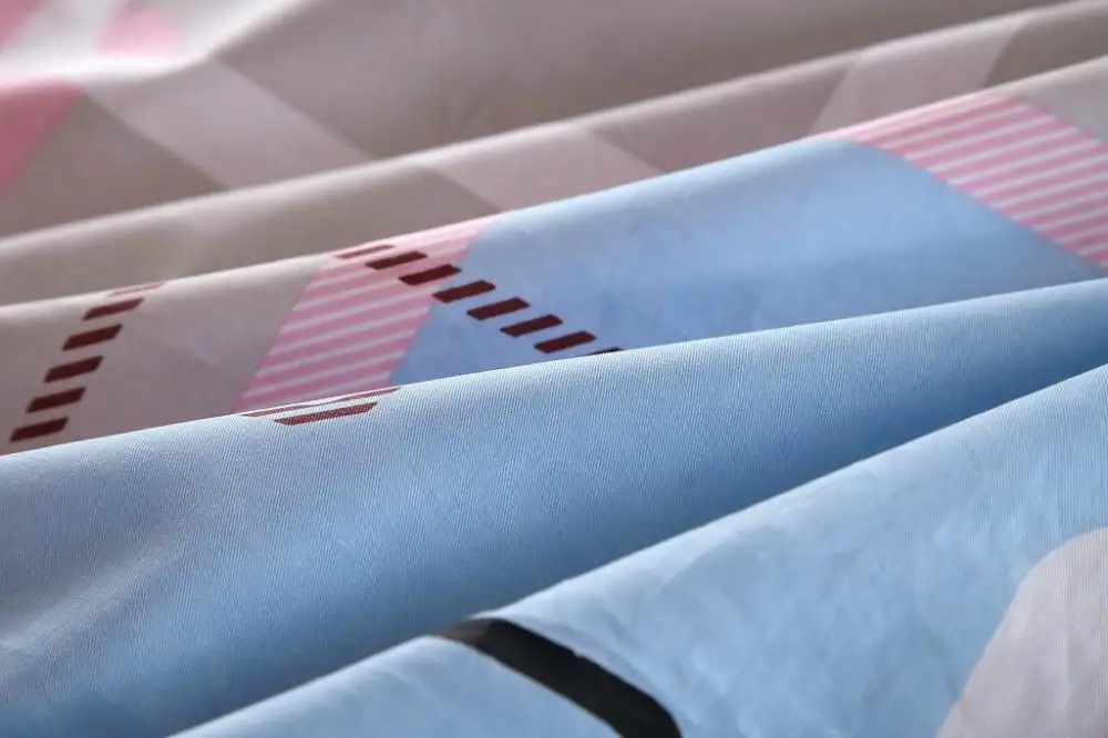 

7 100% cotton colorful printed fitted sheet bedsheet pillow shamT/F/Q