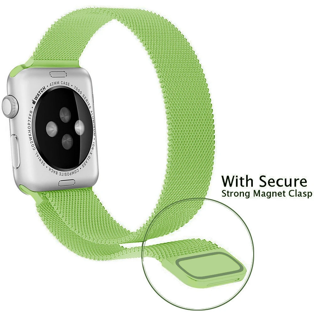 Ремешок для наручных часов Apple Watch 4 в 1/2/3 ремешок для часов, Миланская петля, нержавеющая сталь, 42 мм, 38 мм, версия браслет ремешок для наручных часов iwatch серии 40 мм 44 чехол бесплатно