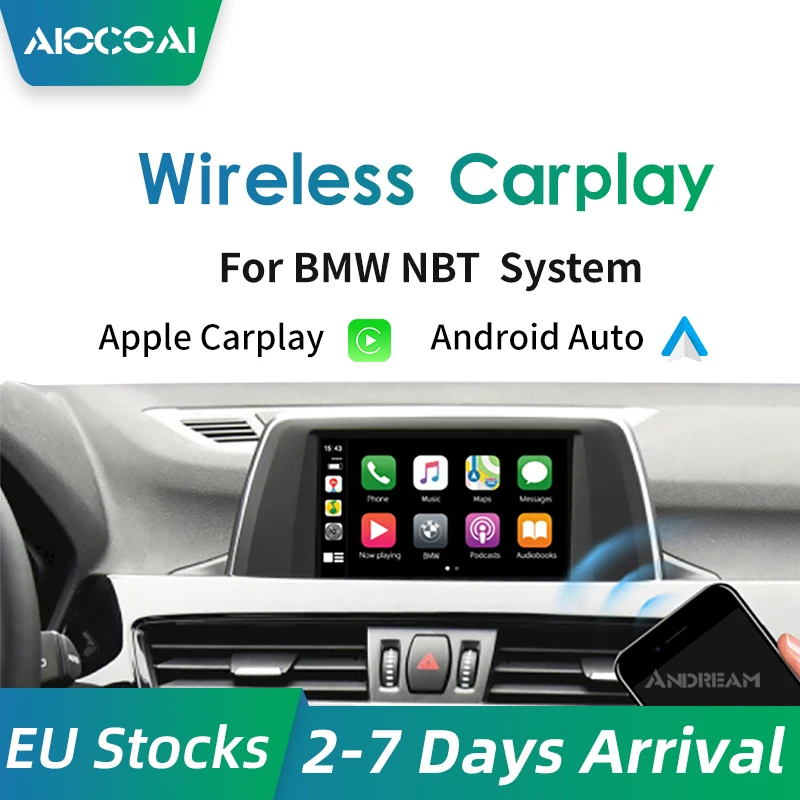 Andream беспроводной CarPlay/Android Авто/Mirrorlink модуль для BMW NBT системы 3 серии