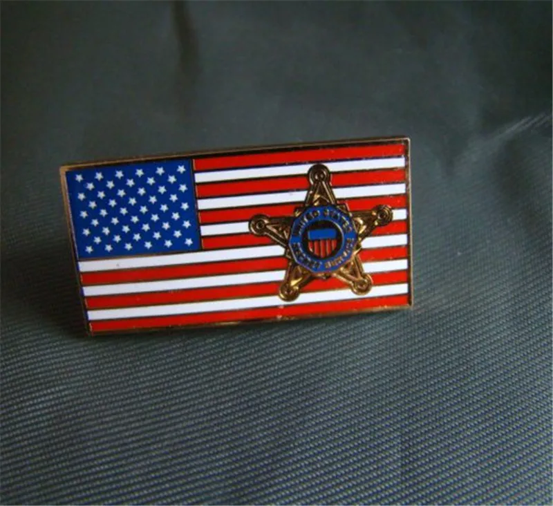 Металлический значок Gfit для косплея по Хэллоуину в стиле секретной службы США |